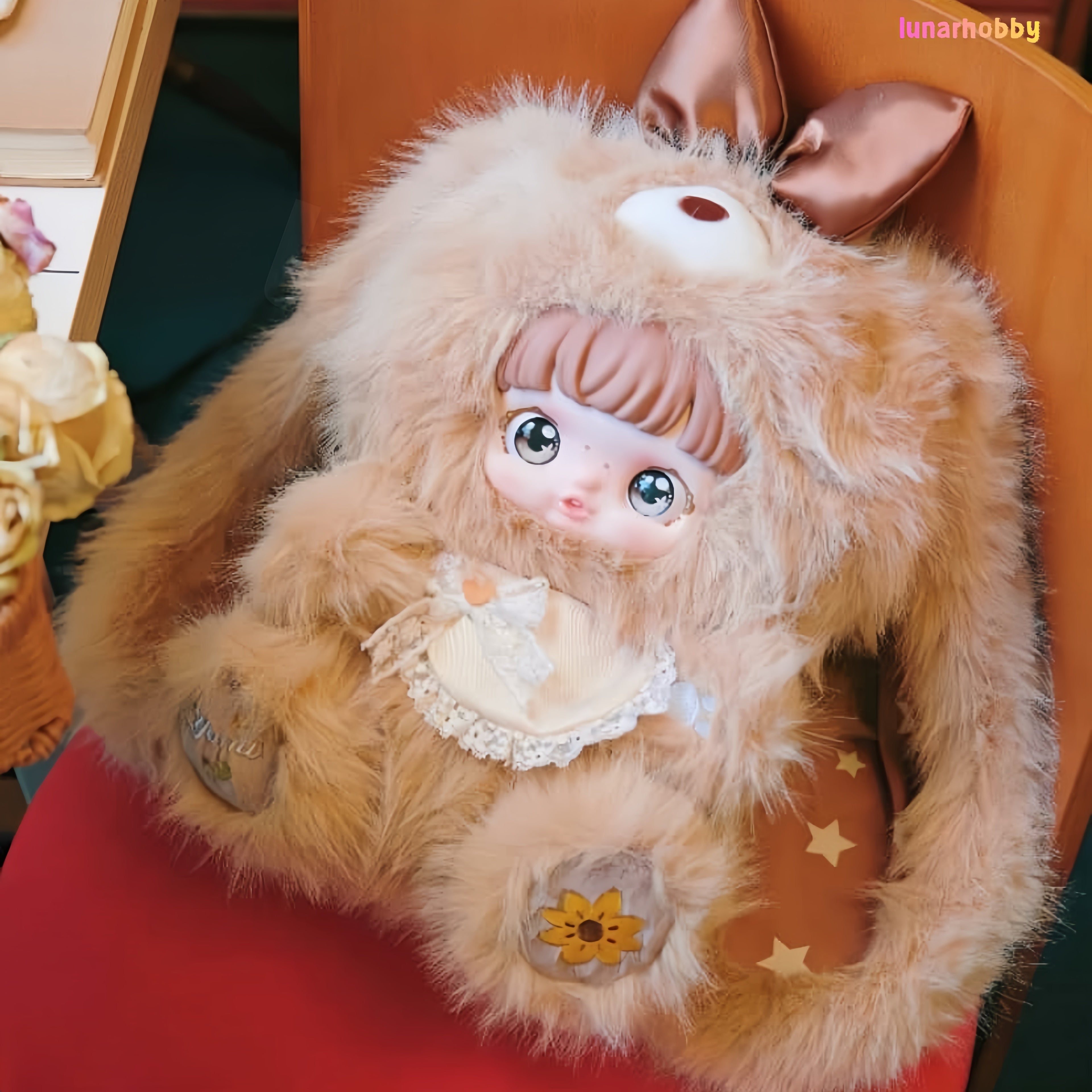 Whispers Among the Flowers Series 800% Scale Plush Art Toy Blind Box Lunar Hobby