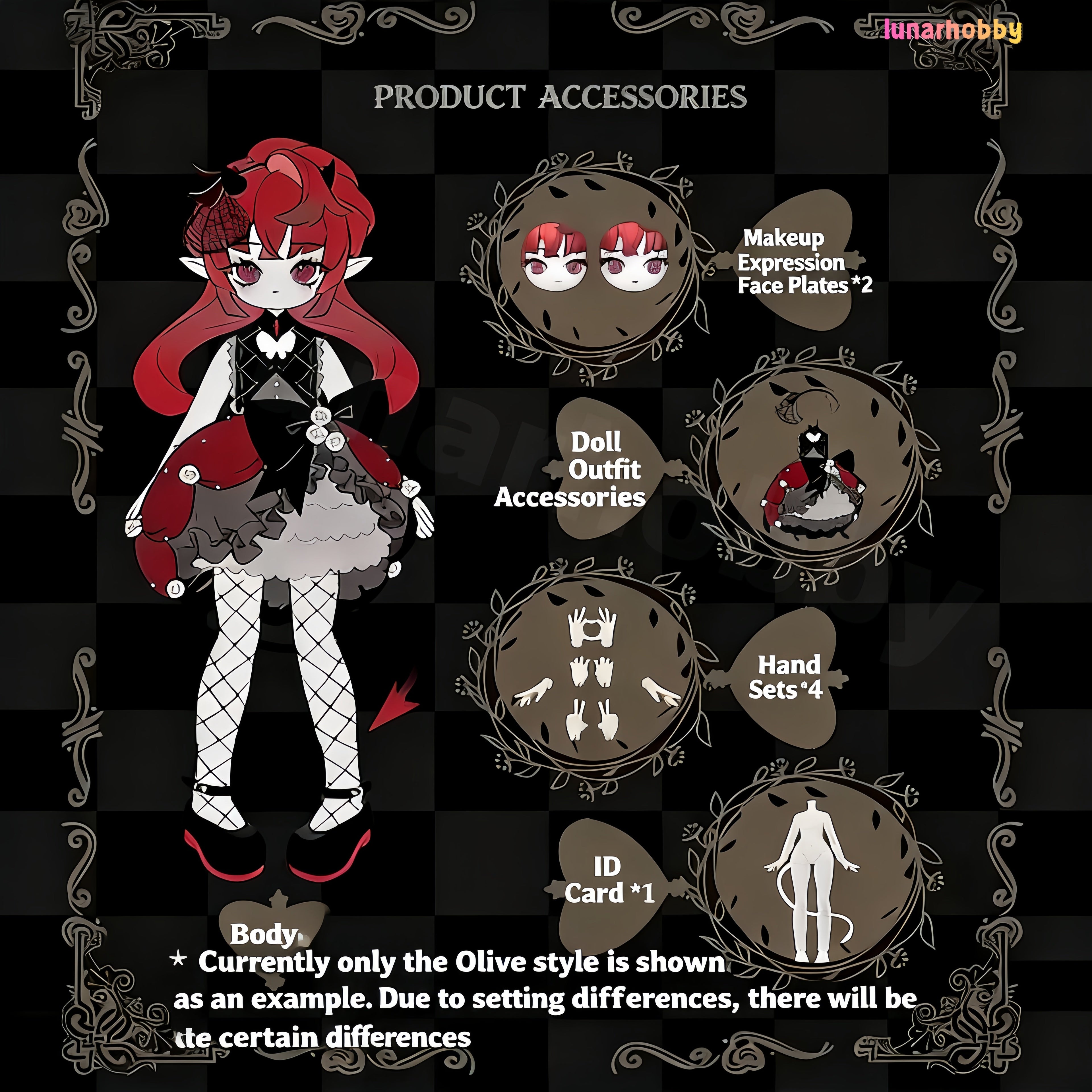 Chuzimachi "Demon Horns" Series: 1/8 Scale Articulated BJD Blind Box Figures Lunar Hobby