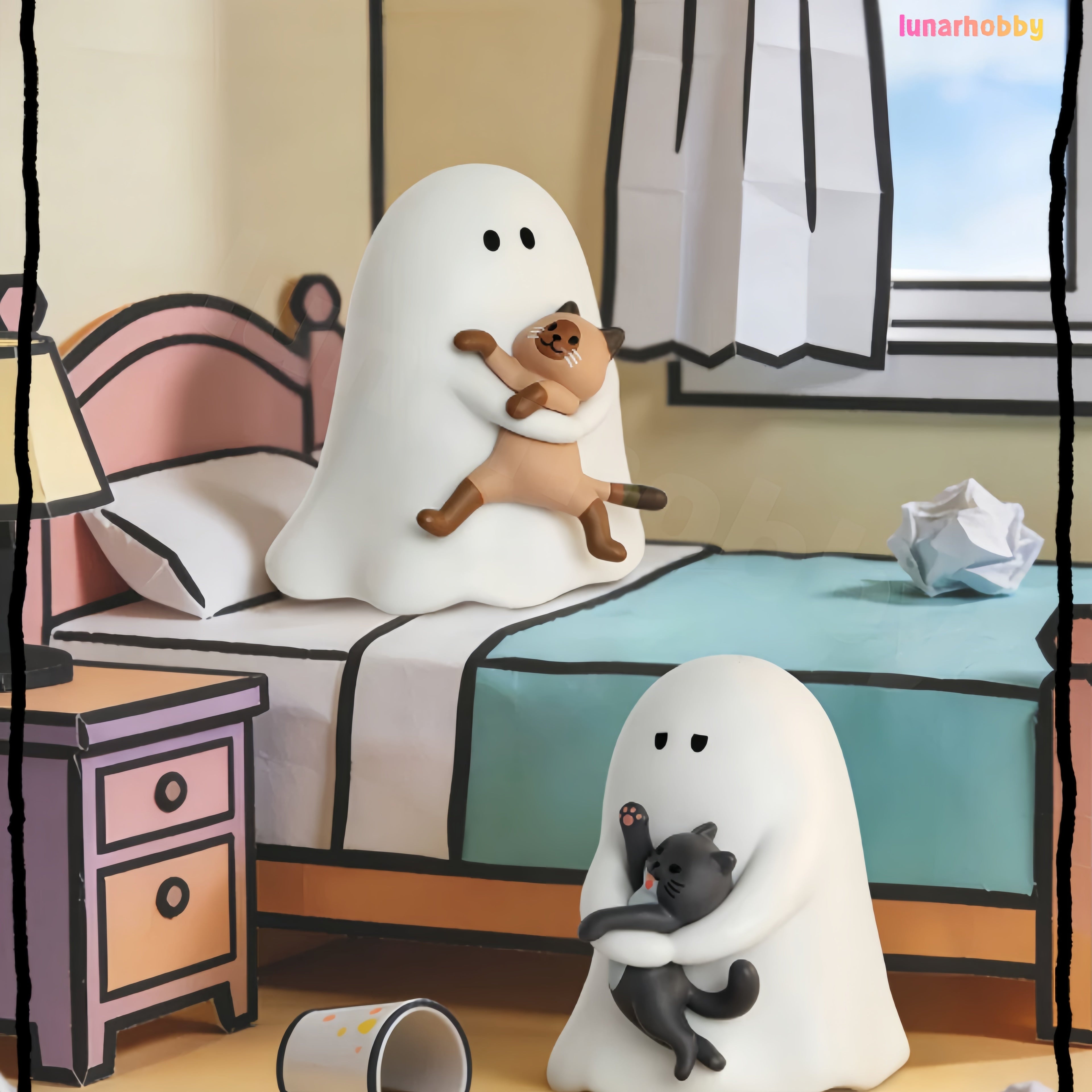 Little Ghost, Let Me Show You My Cat Blind Box Figures Lunar Hobby