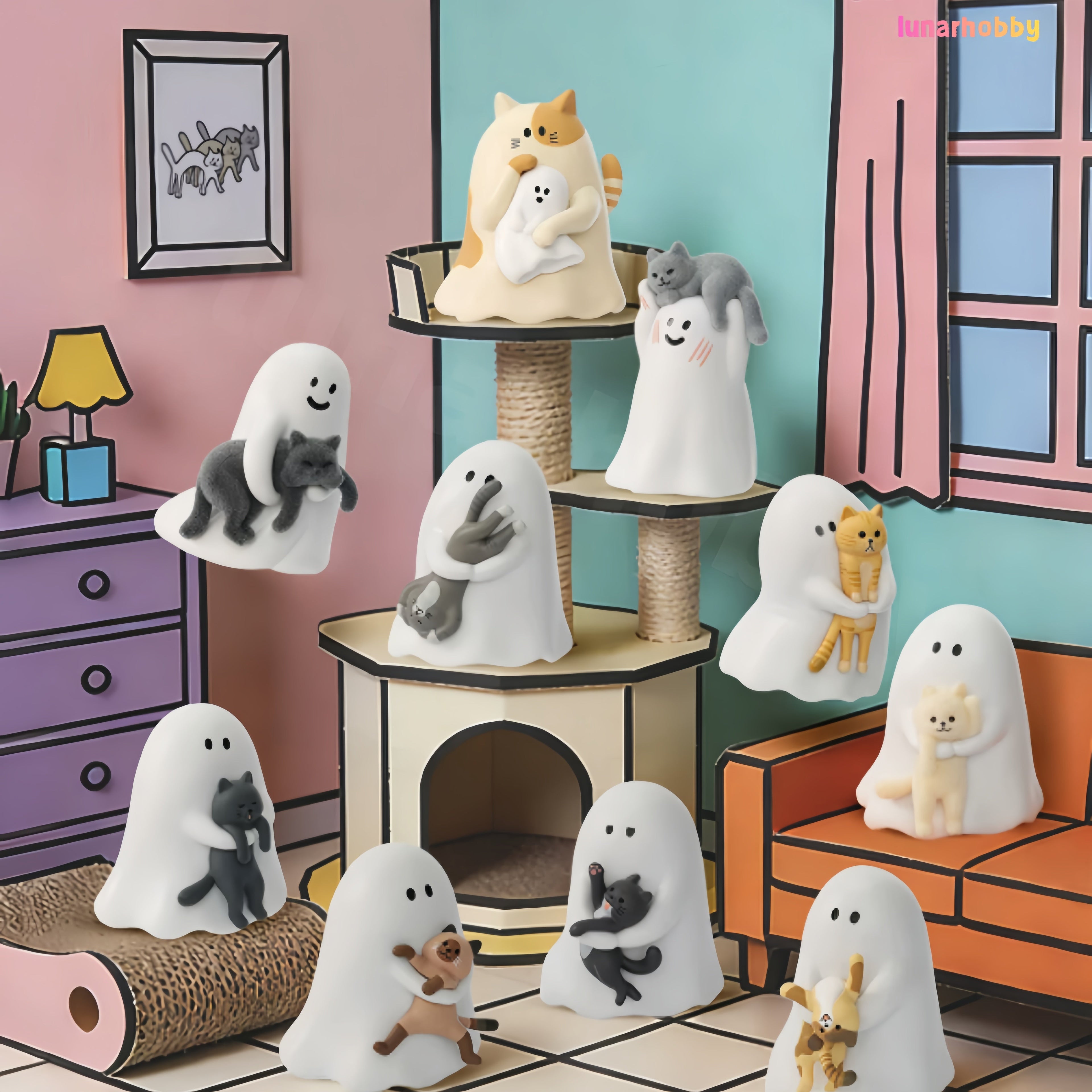 Little Ghost, Let Me Show You My Cat Blind Box Figures Lunar Hobby