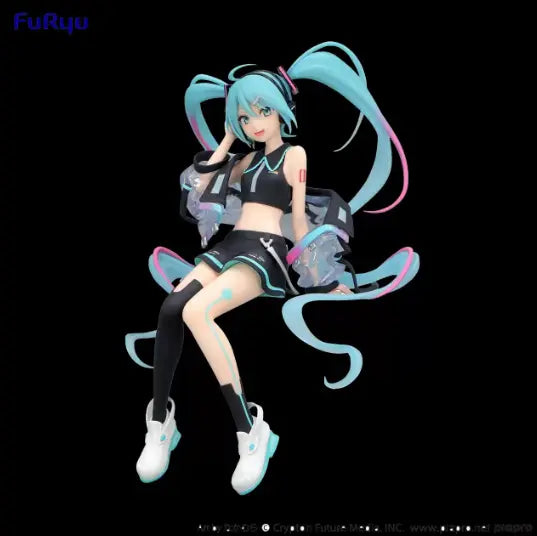 Furyu Hatsune Miku "Noodle Stopper" Figure – Neon Cyber Style Lunar Hobby