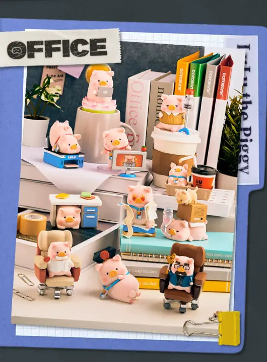 LuLu "Piggy's Busy Workday" Series Blind Box Figures Lunar Hobby