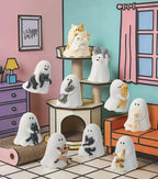 Little Ghost, let me show you my cat blind box figures. Lunar Hobby
