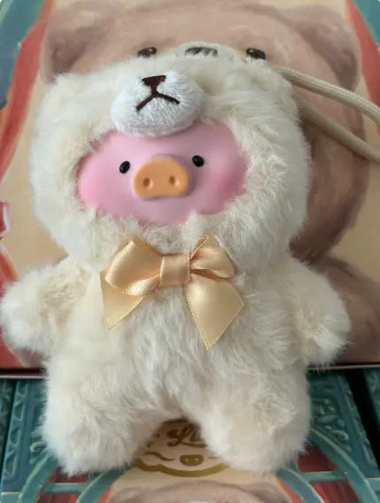 LuLu the Pig Retro Teddy Toy Shop Blind Box Vinyl-Face Plush Pendant Lunar Hobby