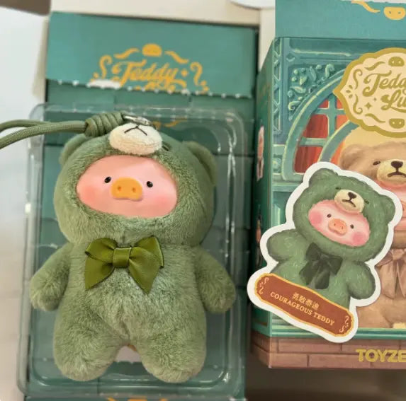 LuLu the Pig Retro Teddy Toy Shop Blind Box Vinyl-Face Plush Pendant Lunar Hobby