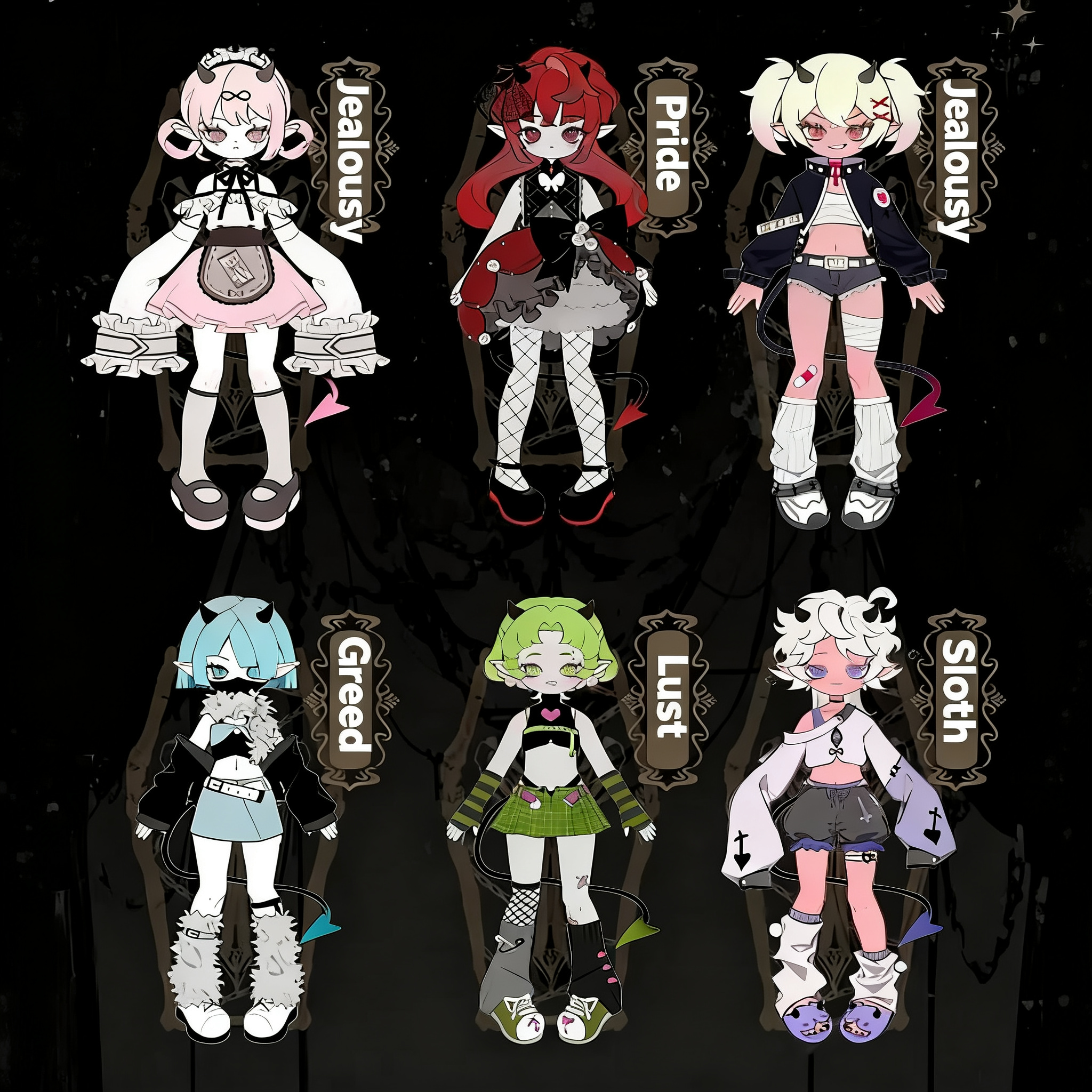 Chuzimachi "Demon Horns" Series: 1/8 Scale Articulated BJD Blind Box Figures